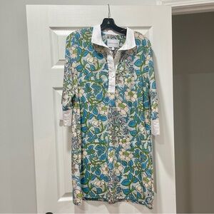 Smith & Quinn Sophia French Lily Dress Colorful Preppy Small S